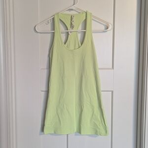 Lululemon Soft Highlighter Yellow Tank Top sz 4